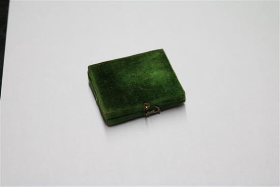 An early Victorian English Bijou miniature book and magnifying glass